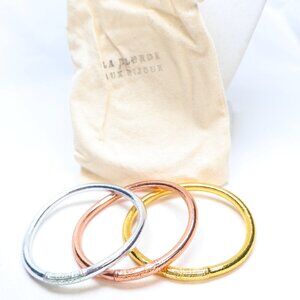 la blonde aux bijoux set of 3 Bangle Bracelets $66 NWOT